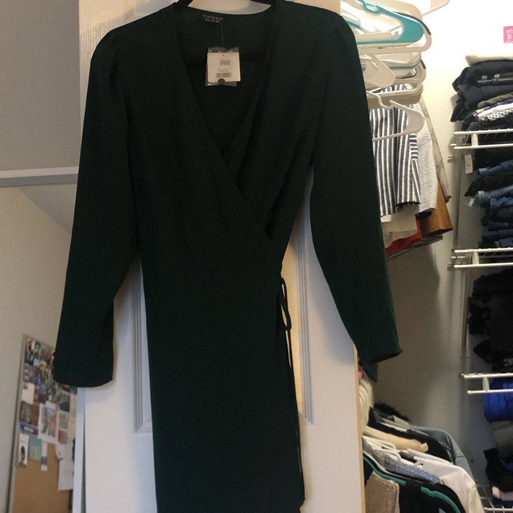 Never worn Topshop wrap dress